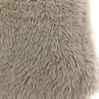 Saint Laurent Shearling Medium Monogram Kate Satchel Grey 12 of 13