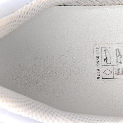 Gucci Demetra GG Supreme Monogram Womens Basket Low Top Sneakers 38 Great White Green 8 of 10