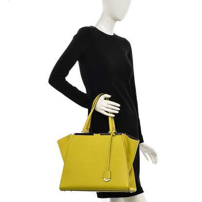 Fendi Vitello Elite Flamingo Large 3Jours Tote Cedro 2 of 7