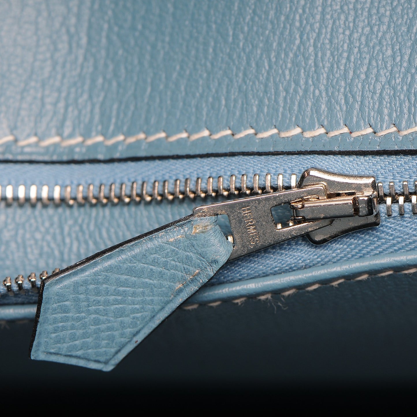 Epsom Birkin 35 Blue Jean