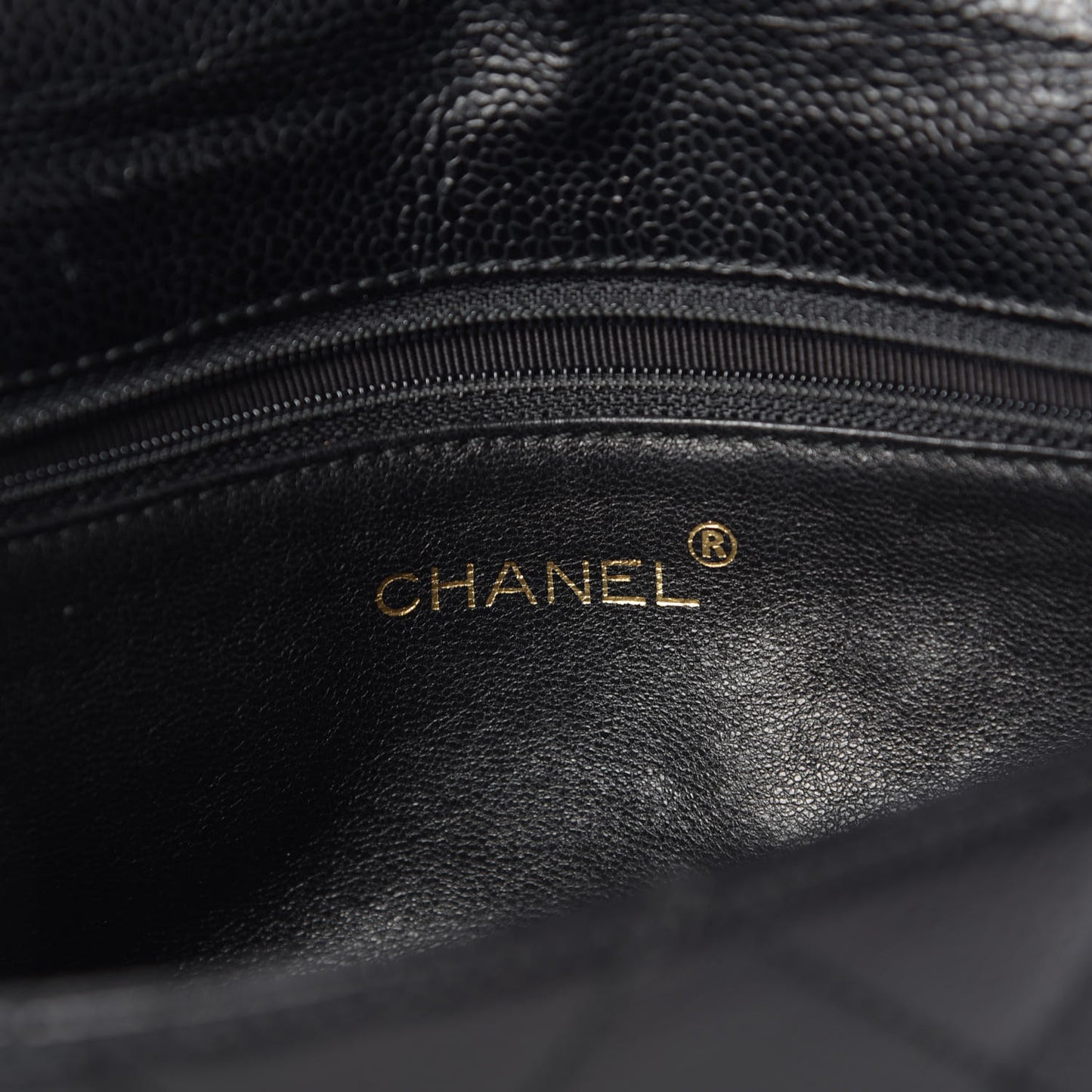 Caviar Quilted Medium Single Flap Black