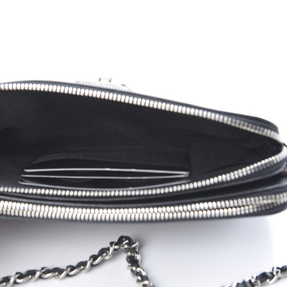 Chanel Caviar Quilted Small Vintage Mademoiselle Clutch With Chain Black 5 of 15