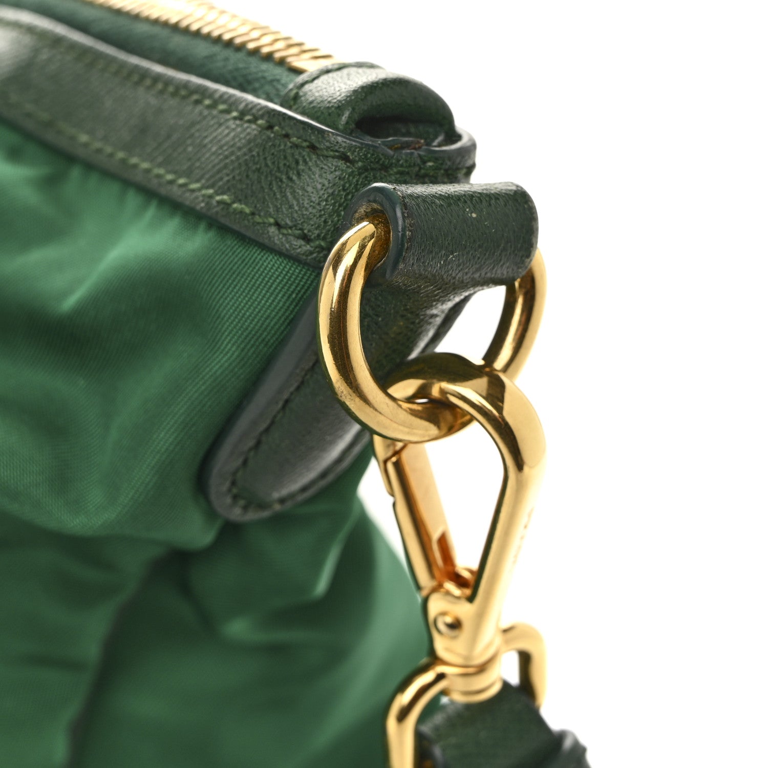 Prada Tessuto Nylon Saffiano Tote Oleandro 11 of 16