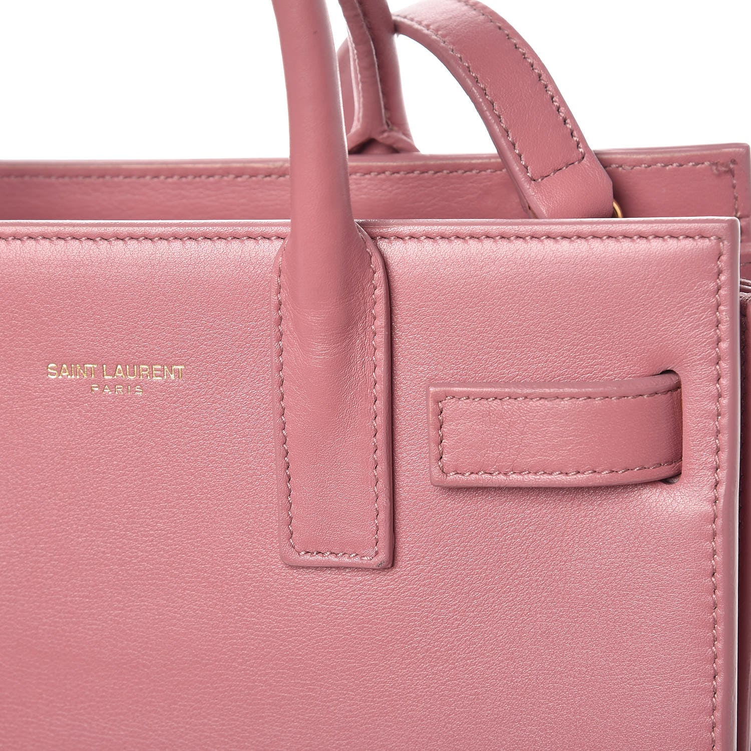 Saint Laurent Calfskin Nano Sac De Jour Rose Dark 10 of 13