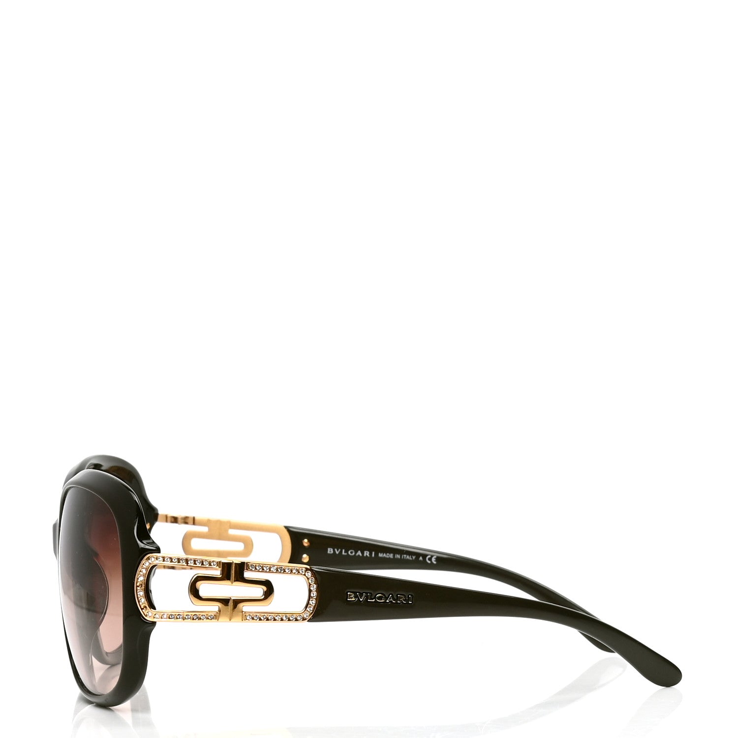Bulgari BVLGARI Crystal Sunglasses 8030-B-A Brown 3 of 4