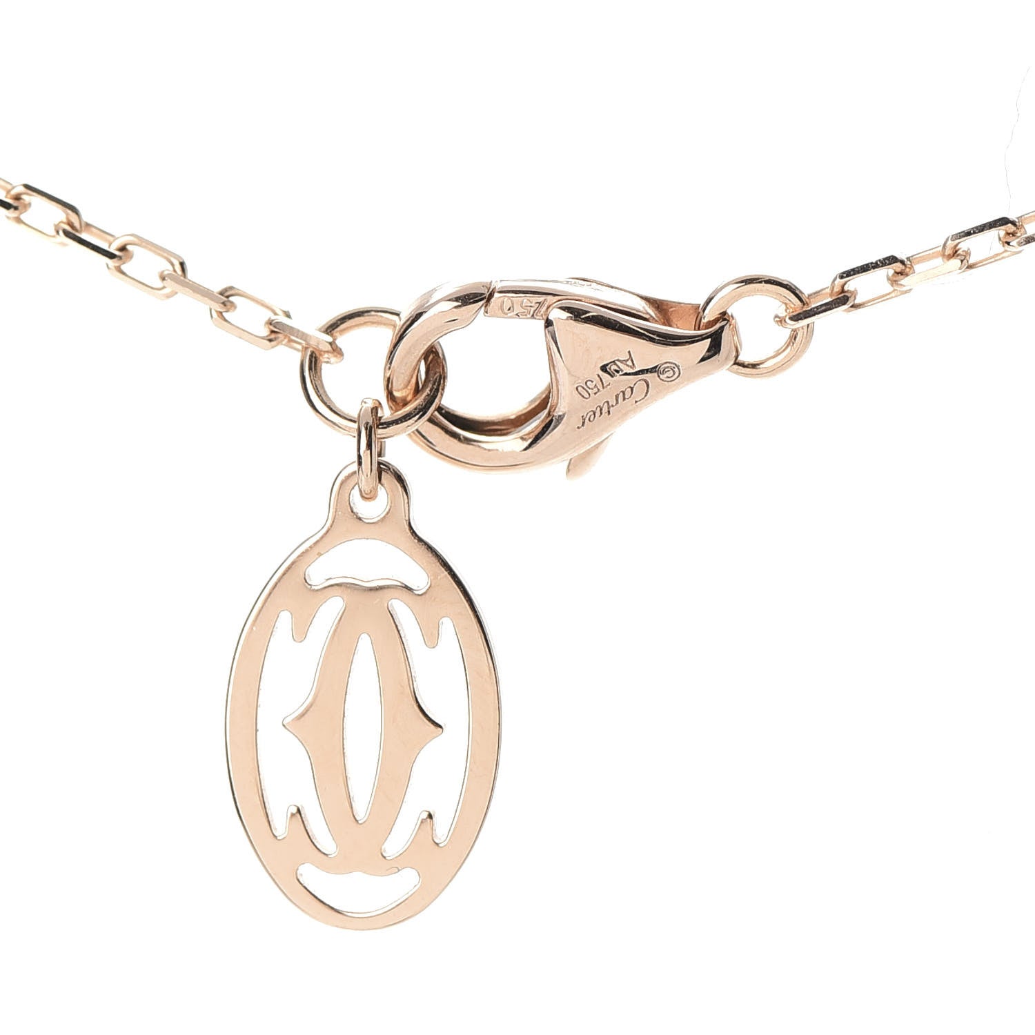 Cartier 18K Pink Gold Diamond SM D'Amour Pendant Necklace 4 of 5