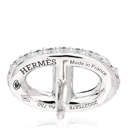 Hermes 18K White Gold Diamond New Farandole Earrings 4 of 5