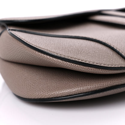 Christian Dior Grained Calfskin Saddle Bag Warm Taupe 8 of 11