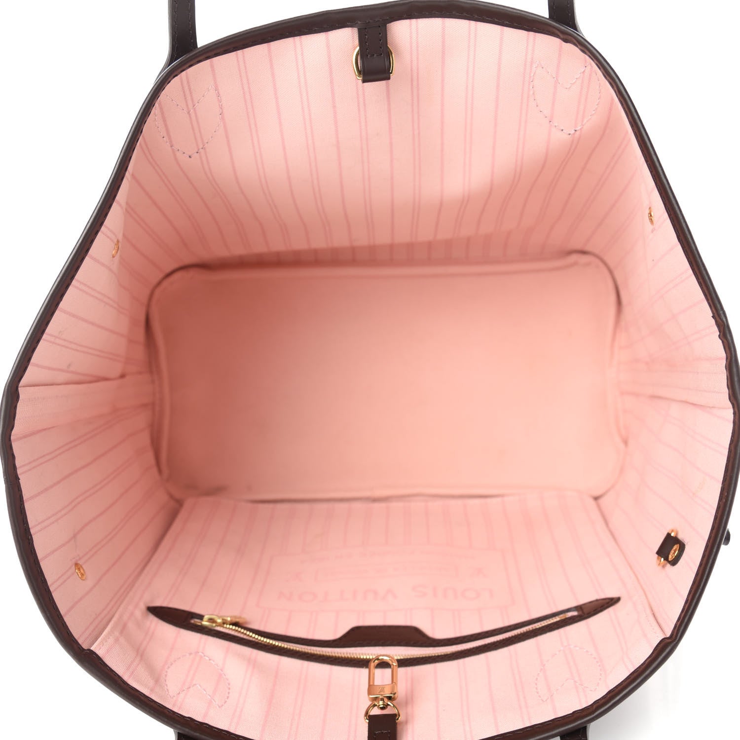 Louis Vuitton Damier Ebene Neo Neverfull MM Rose Ballerine 5 of 11