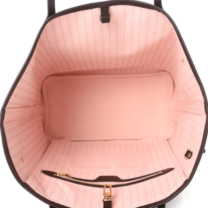 Louis Vuitton Damier Ebene Neo Neverfull MM Rose Ballerine 5 of 11