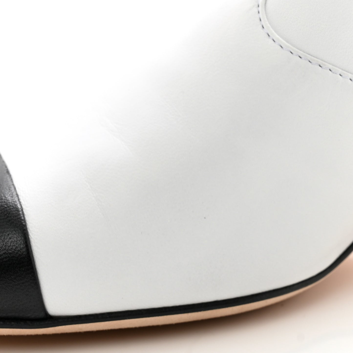 Lambskin Logo Ankle Boots 37.5 White