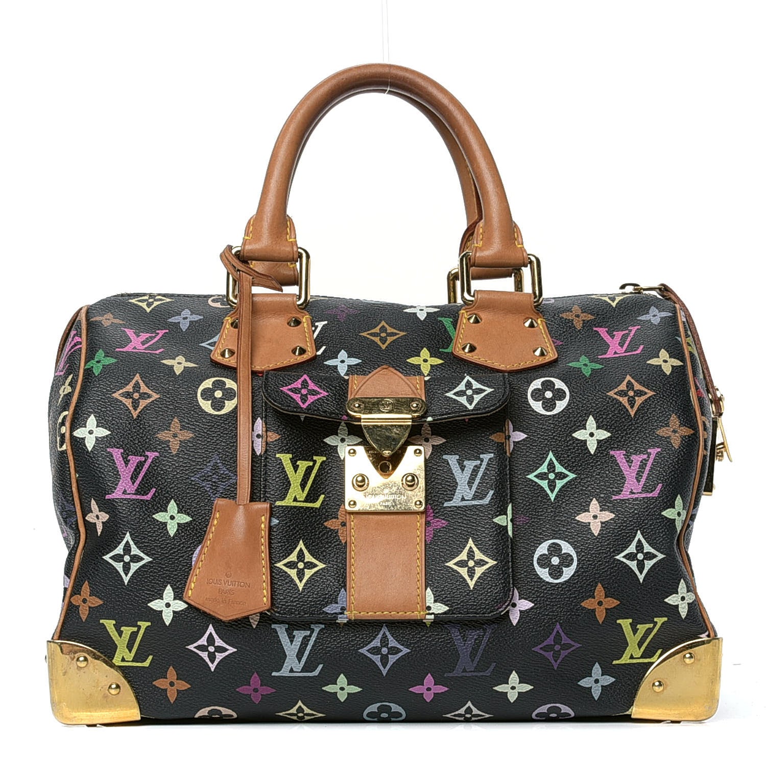 Louis Vuitton Monogram Multicolor Speedy 30 Black 1 of 8