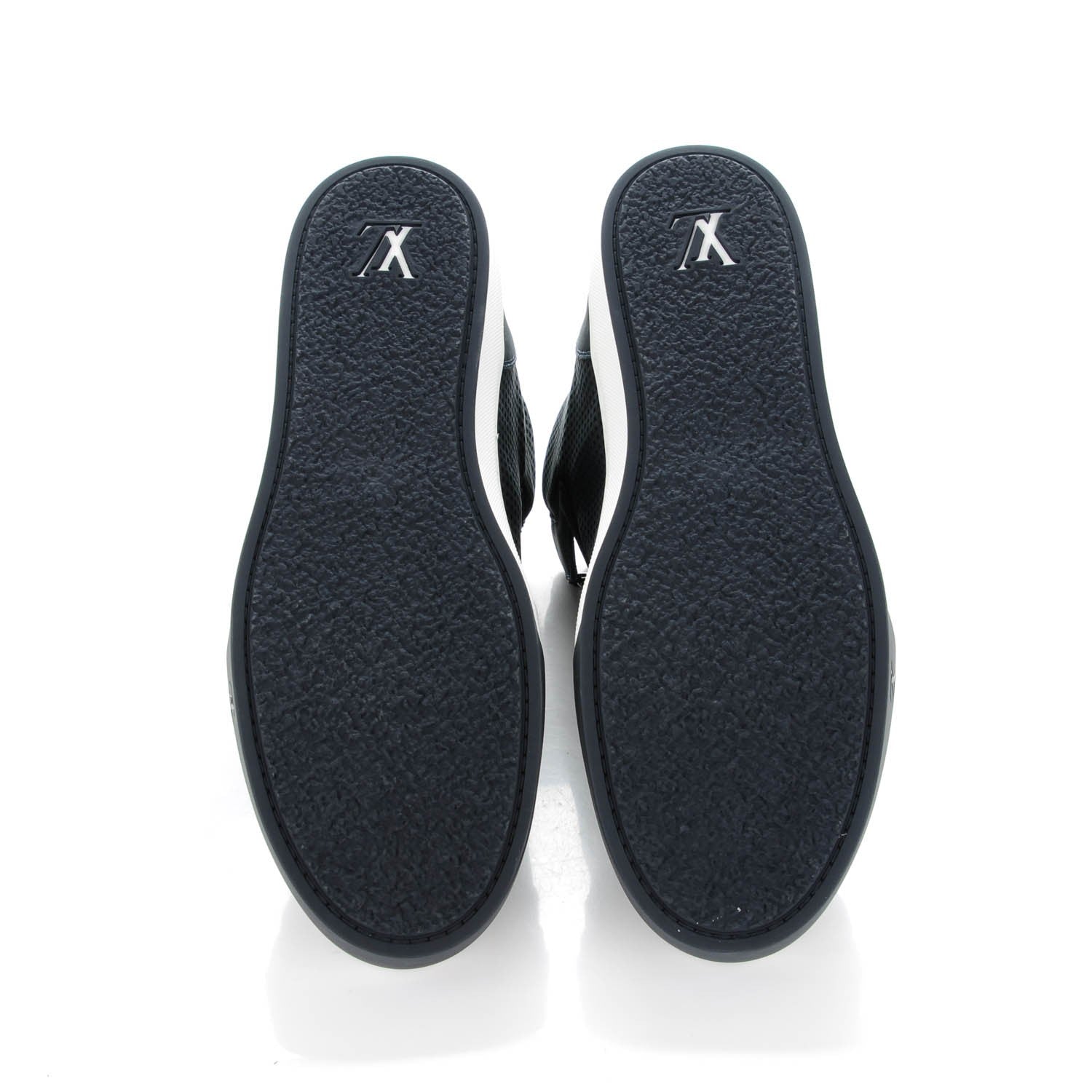 Louis Vuitton Nubuck Speaker High Top Sneakers 9 Marine 5 of 6