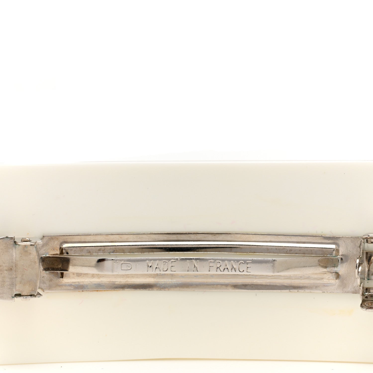 Chanel Resin Crystal CC Mountain Barrette Black White 4 of 4