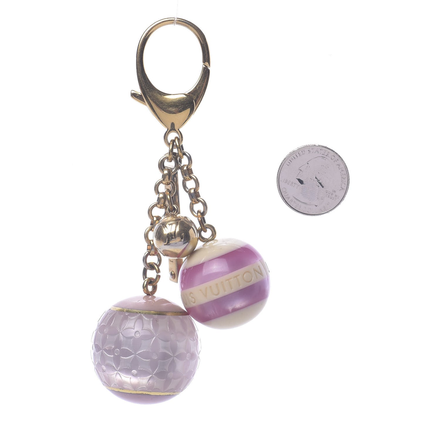 Mini Lin Croisette Bag Charm Violet