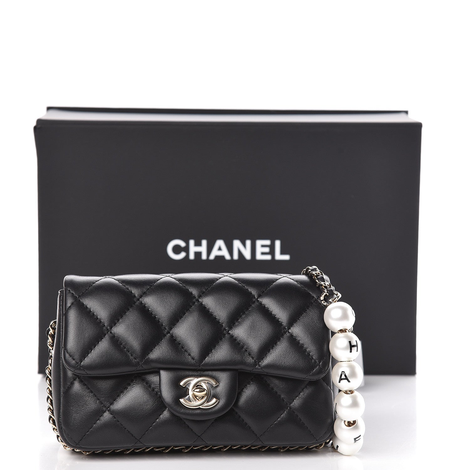 Chanel Lambskin Quilted Mini My Precious Flap Black 11 of 11
