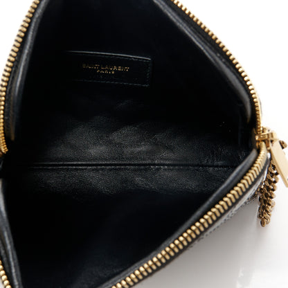 Saint Laurent Patent Quilted Gaby Zipped Pouch Black 5 of 10