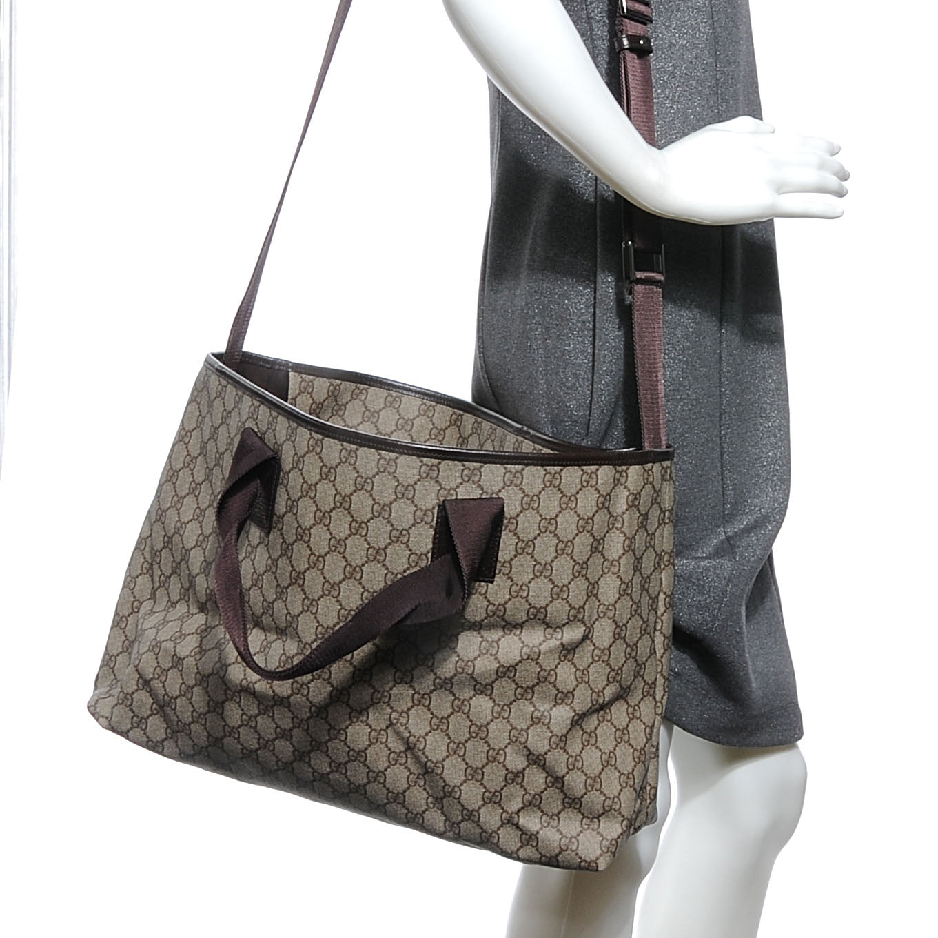 Monogram Coated Canvas Travel Tote Ebony