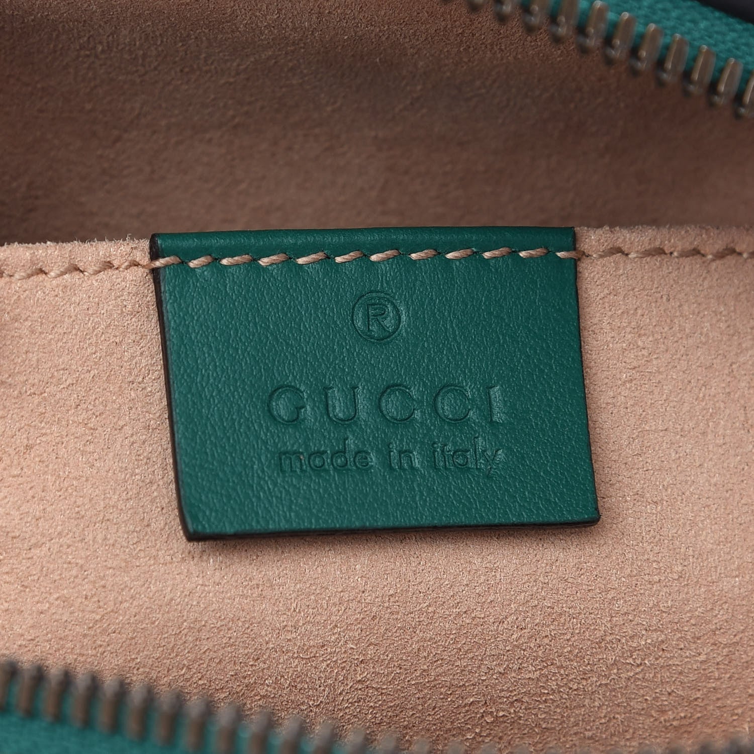Gucci Calfskin Matelasse Small GG Marmont Chain Shoulder Bag Emerald Green 6 of 9