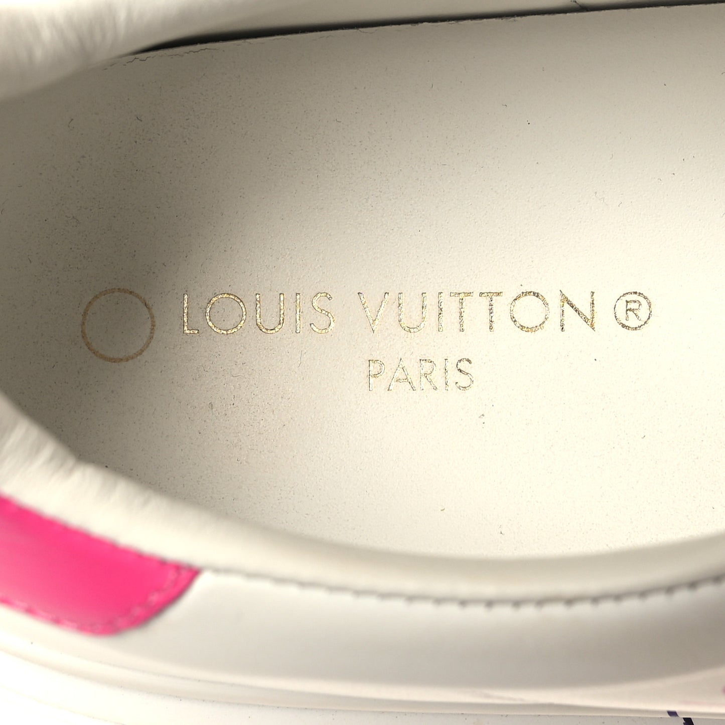 Monogram Time Out Sneakers 38.5 White Pink
