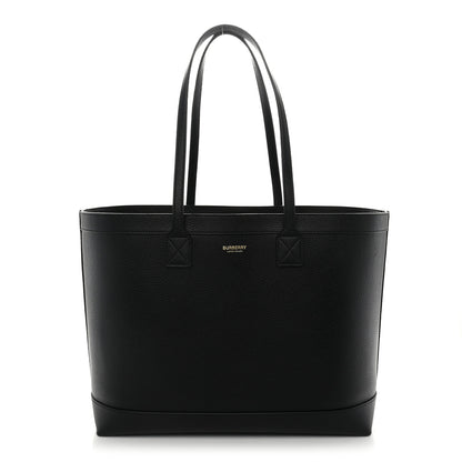 Burberry Grainy Calfskin Medium London Tote Bag Black 1 of 8