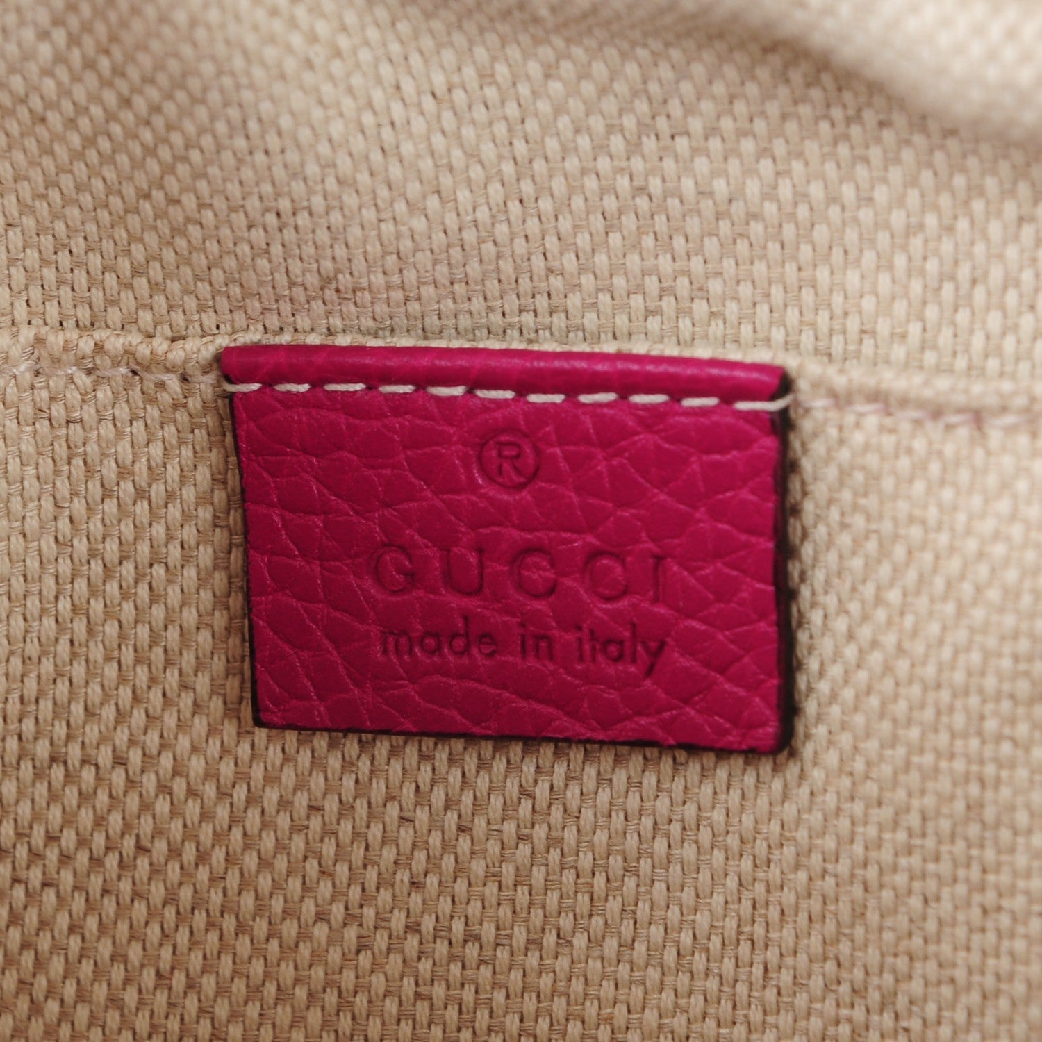 Gucci Cellarius Calfskin Small Soho Disco Bag Bright Bouganville 6 of 7