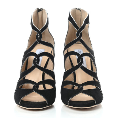 Jimmy Choo Suede Legend Sandal 37 Black 2 of 9