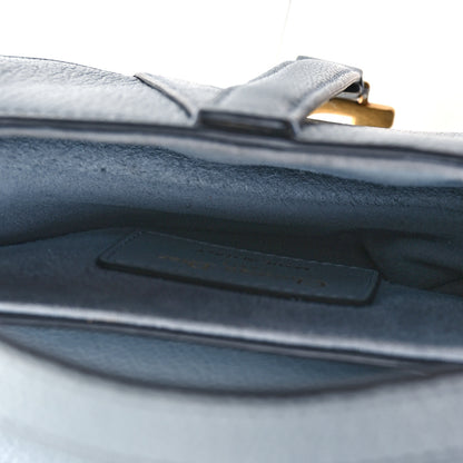 Christian Dior Goatskin Micro Saddle Bag Cloud Blue 5 of 10
