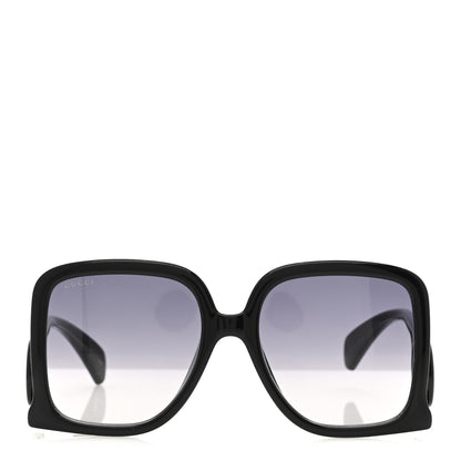 Gucci Acetate Rectangle Frame Sunglasses GG1326S Black 2 of 8