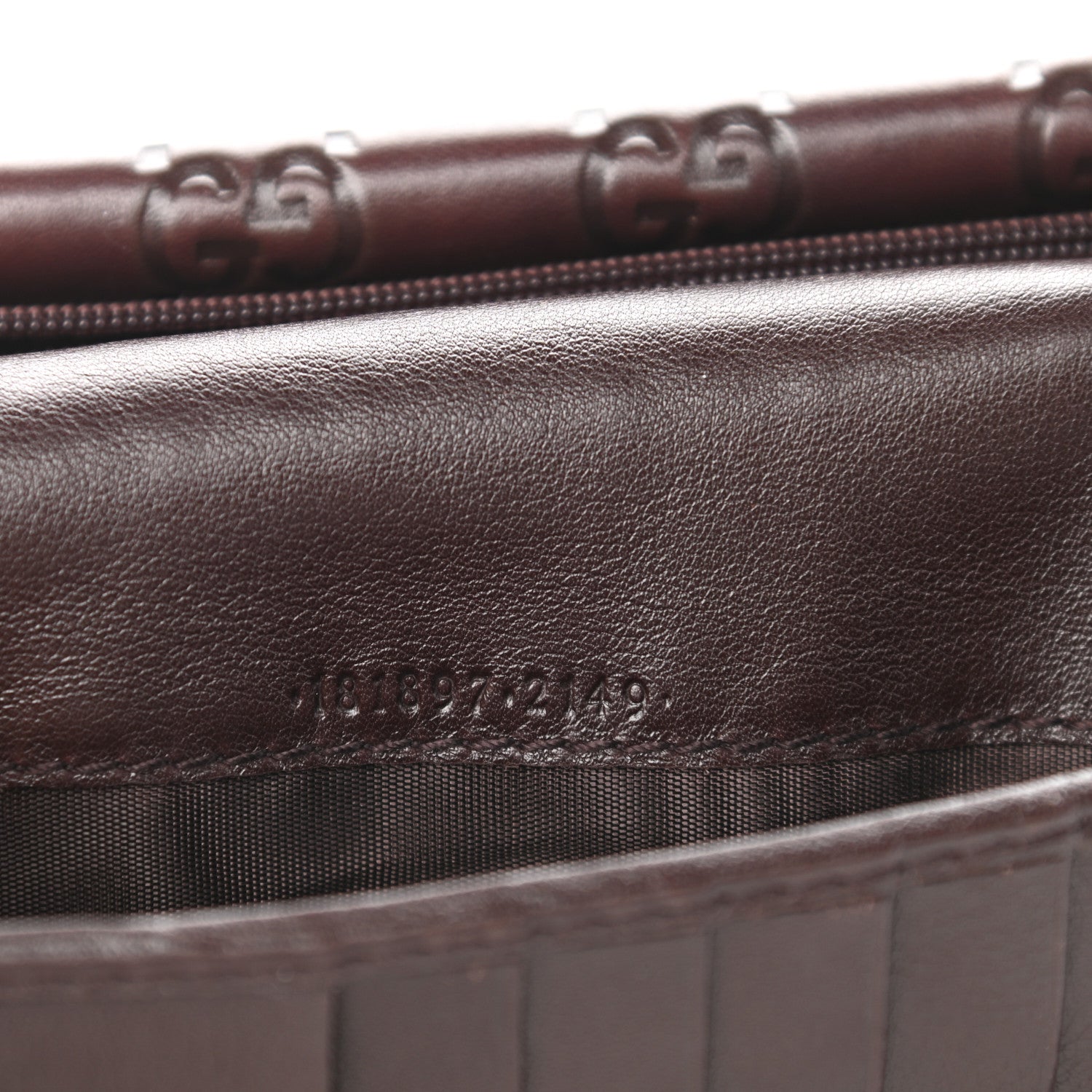 Gucci Guccissima Indy Continental Wallet Brown 8 of 9