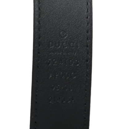 Gucci Moon Calfskin Torchon Double G 25mm Belt 95 38 Black 5 of 5