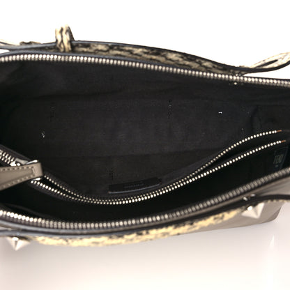 Fendi Vitello Dolce Elaphe Medium By The Way Boston Bag Tortora Multicolor 6 of 11