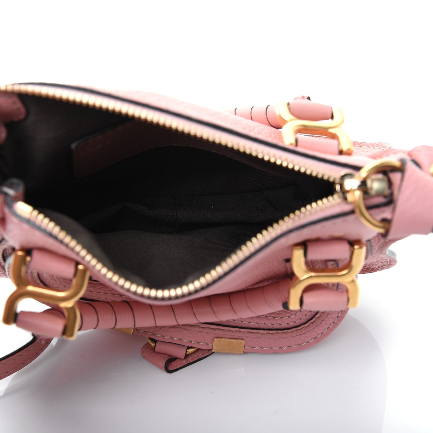 Calfskin Mini Marcie Satchel Fallow Pink