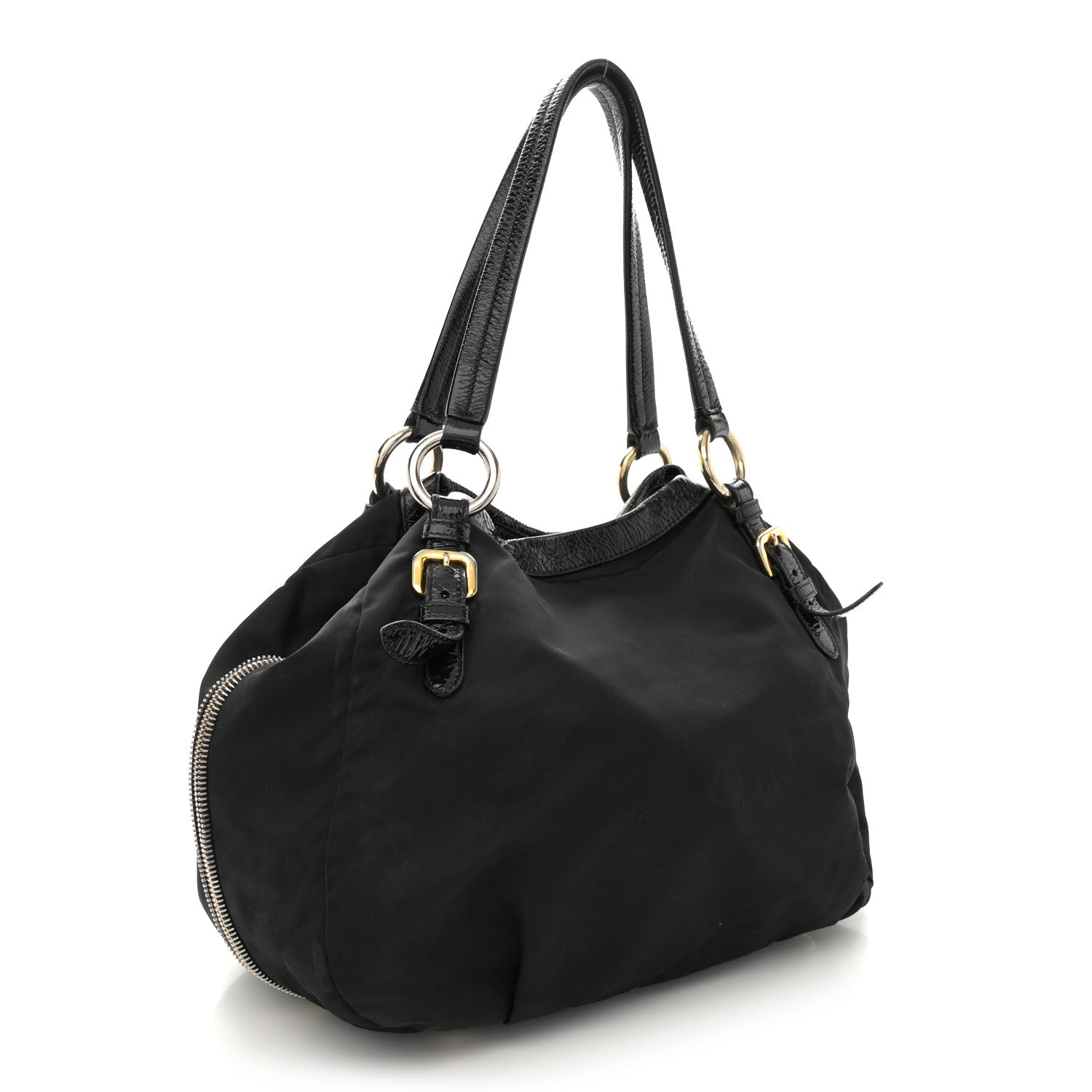 Prada Tessuto Nylon Spazzolato Tote Black 3 of 16