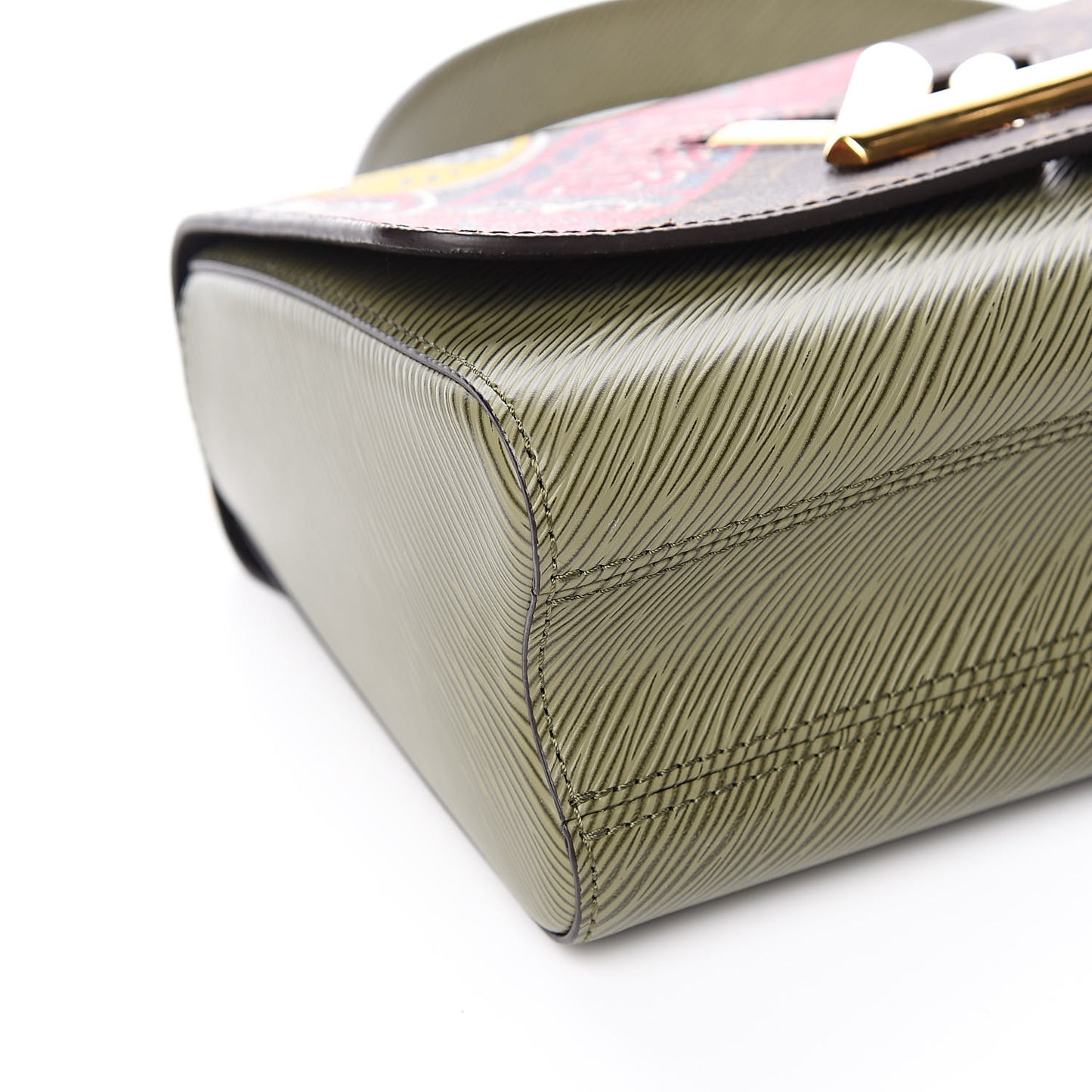 Epi Monogram Kabuki Twist Shoulder Bag MM Green