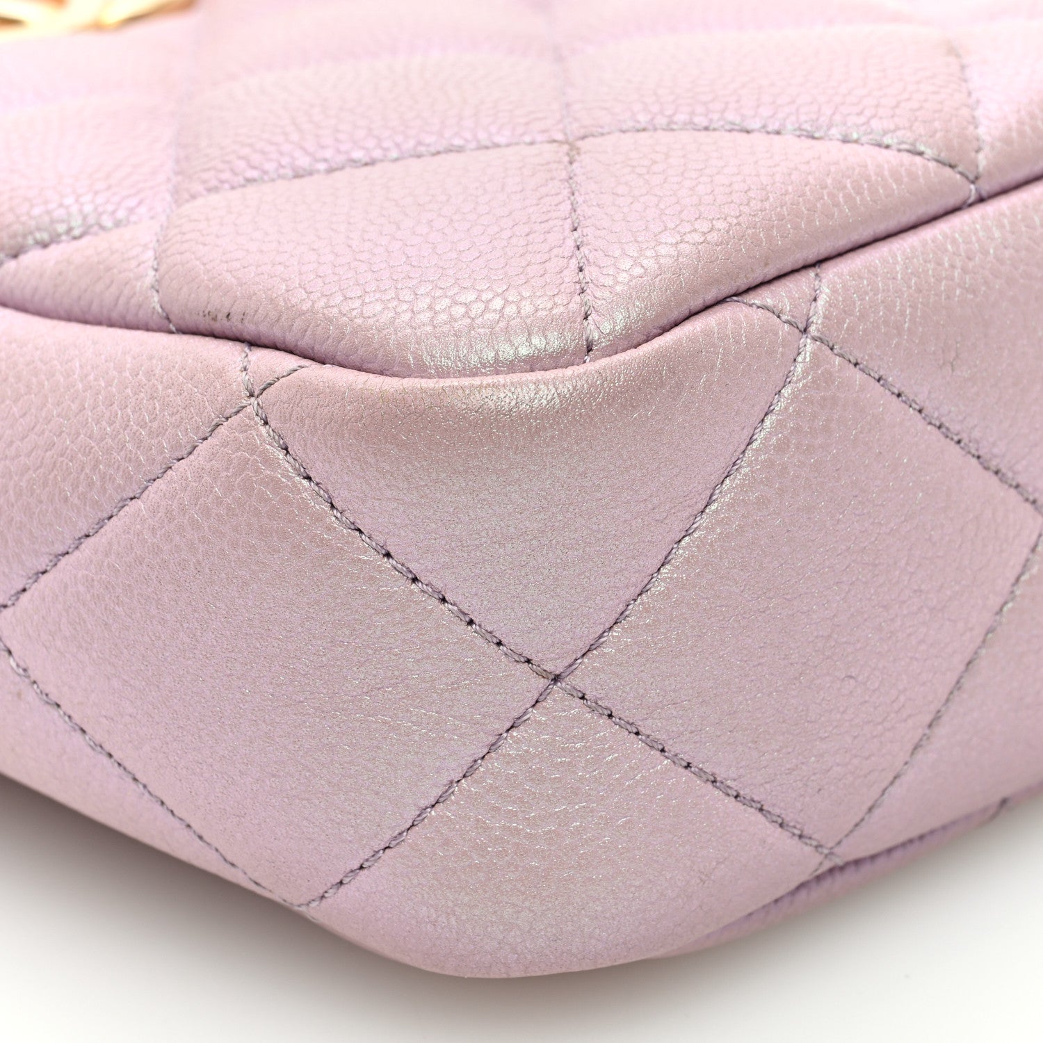 Chanel Iridescent Caviar Quilted Vertical My Perfect Camera Case Pink 9 of 10