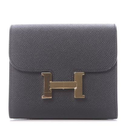 Hermes Epsom Constance Short Wallet Black 1 of 10