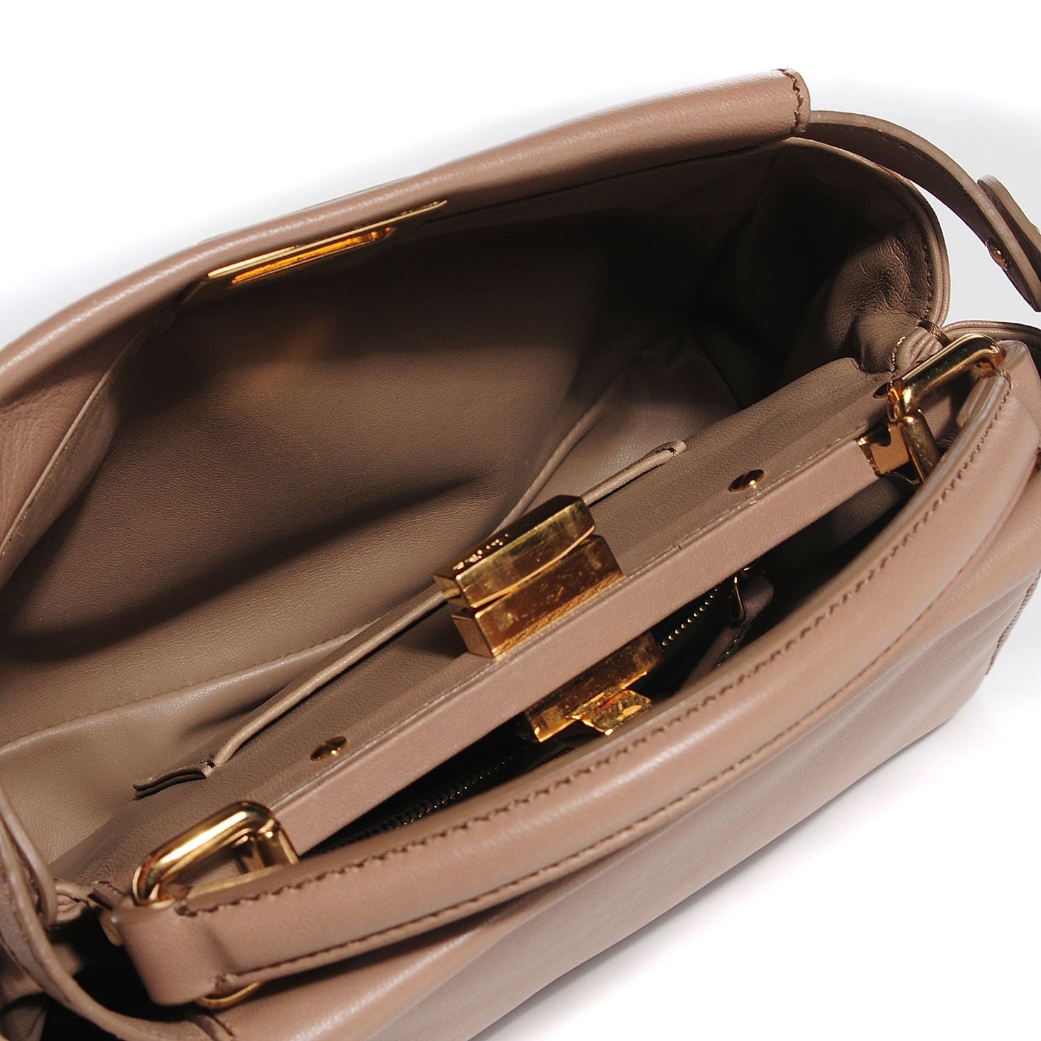 Fendi Nappa Mini Peekaboo Iconic Satchel Ratmusquet 5 of 11