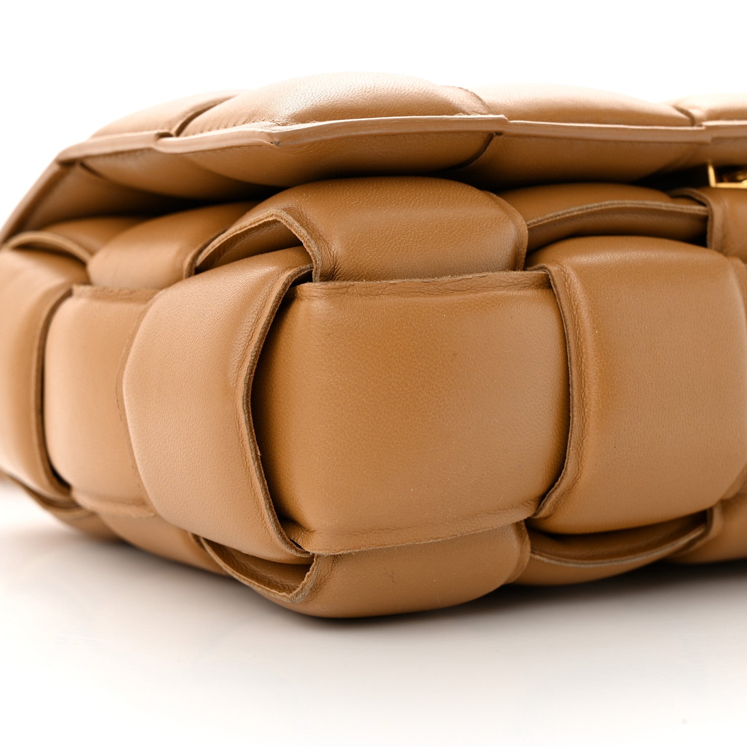 Bottega Veneta BOTTEGA VENETA Nappa Maxi Intreccio Padded Cassette Crossbody Bag Caramel 8 of 15