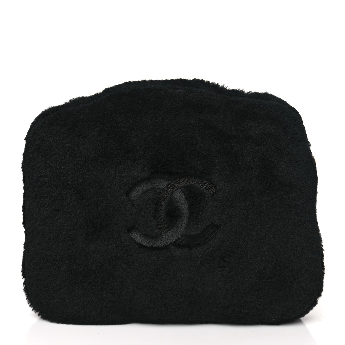 Shearling CC Flat Mules 37 Black