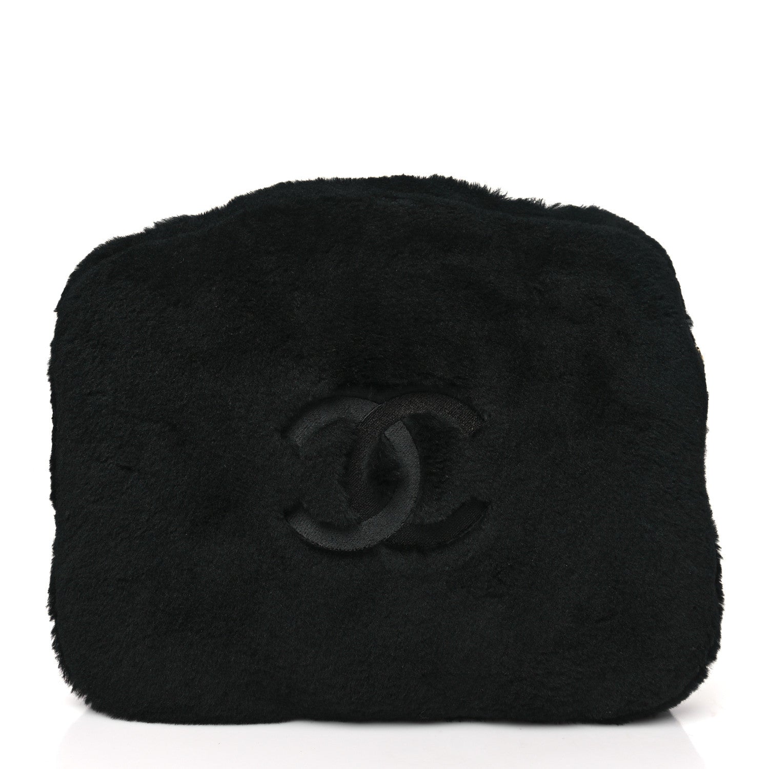 Chanel Shearling CC Flat Mules 37 Black 10 of 18