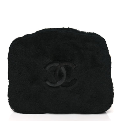 Chanel Shearling CC Flat Mules 37 Black 10 of 18