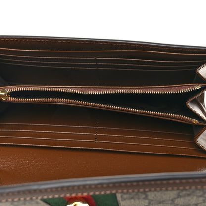 Gucci GG Supreme Monogram Azalea Calfskin Web Jackie 1961 Chain Wallet Beige Ebony Brown Sugar 5 of 10