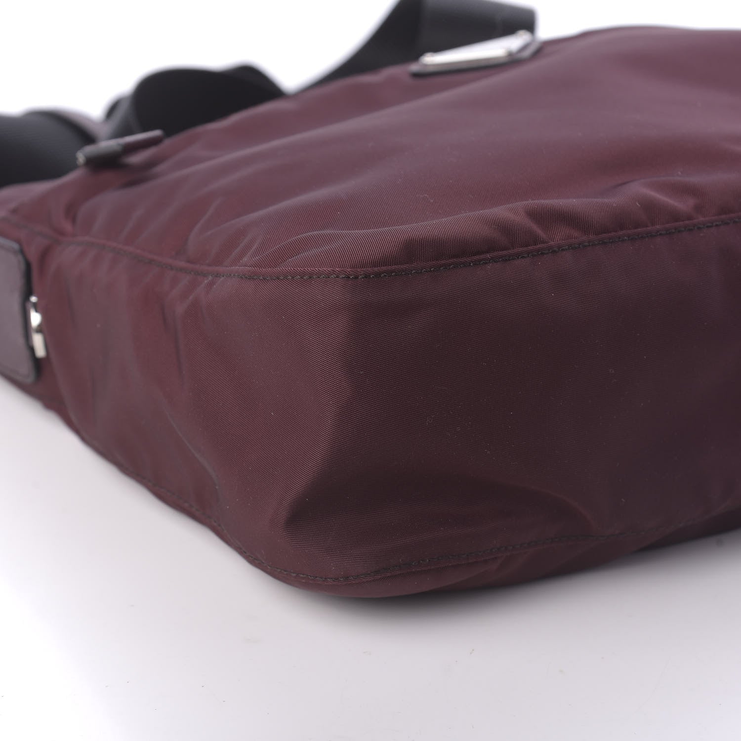 Prada Nylon Vela Flat Messenger Bag Ametista 6 of 9