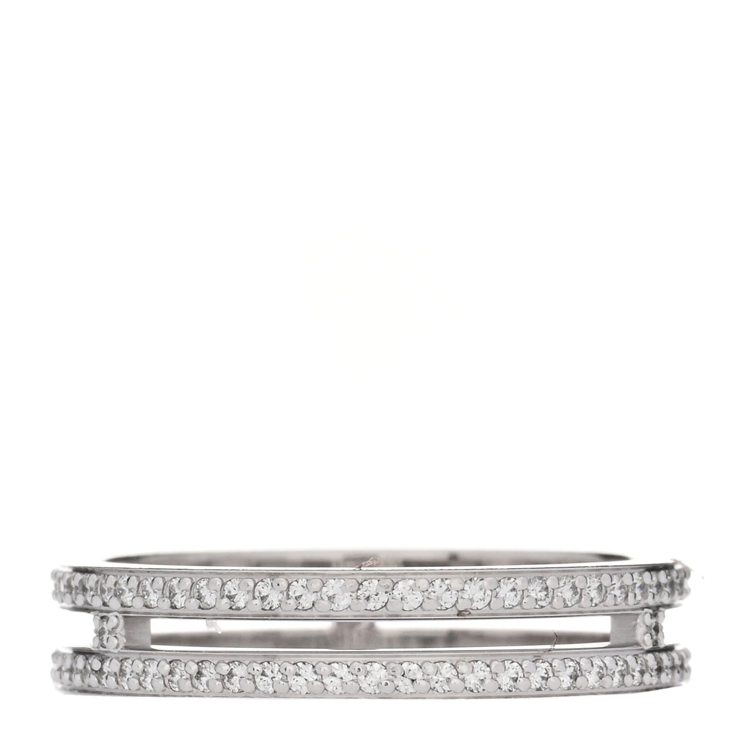 18K White Gold Diamond Ariane Wedding Band Ring 49 5
