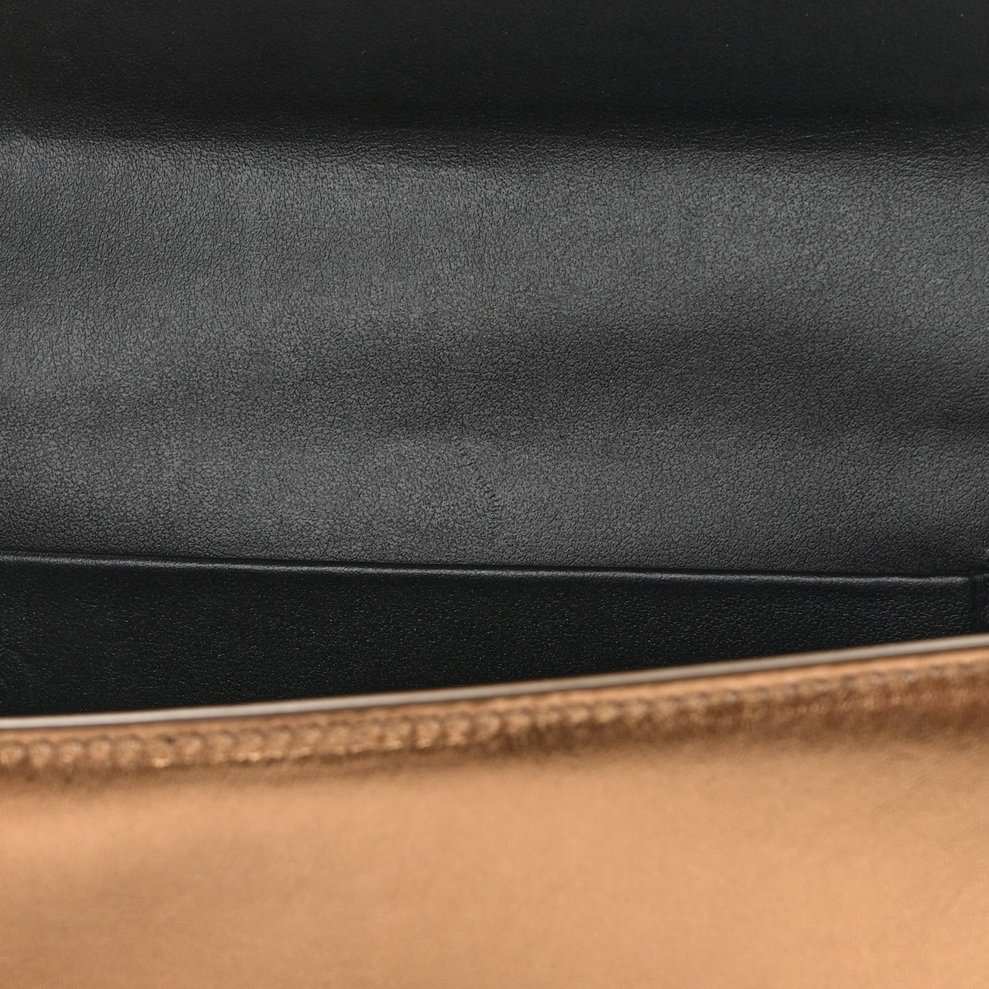 Metallic Agnello Vitello Devotion Belt Bag Bronze