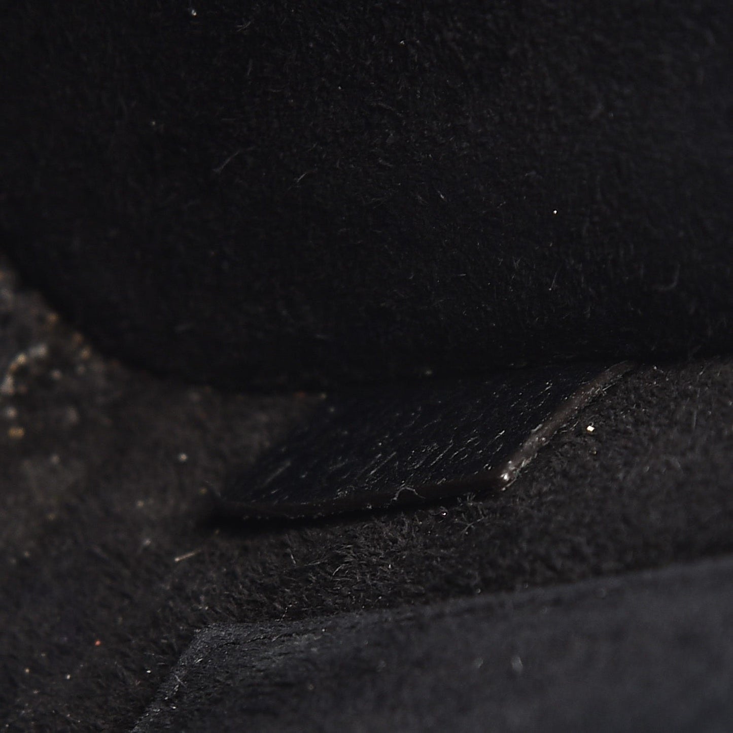 Drummed Calfskin Nano Luggage Black