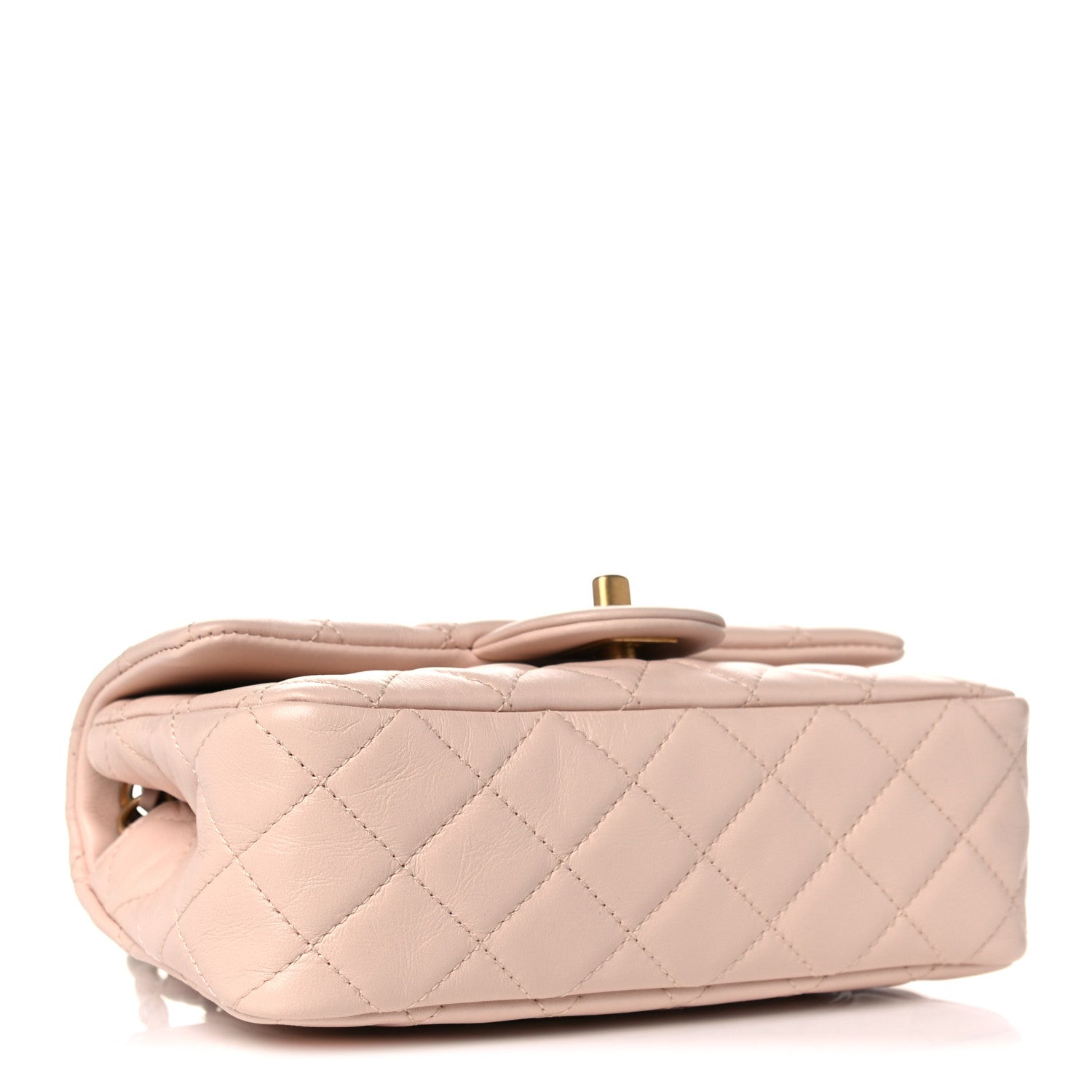Chanel Lambskin Quilted Mini Rectangular Pearl Crush Flap Light Beige 4 of 10