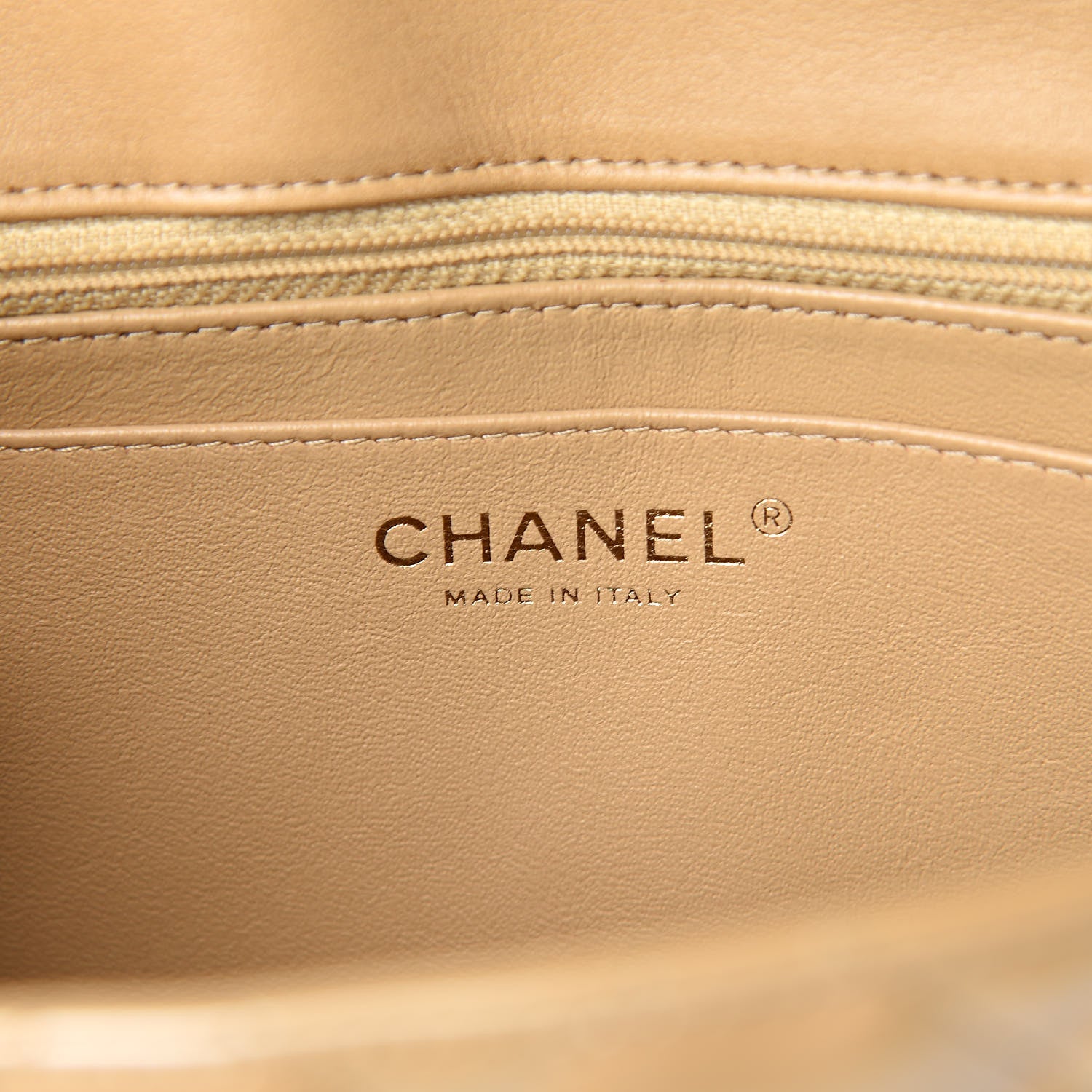 Chanel Patent Quilted Jumbo Single Flap Beige 6 of 12