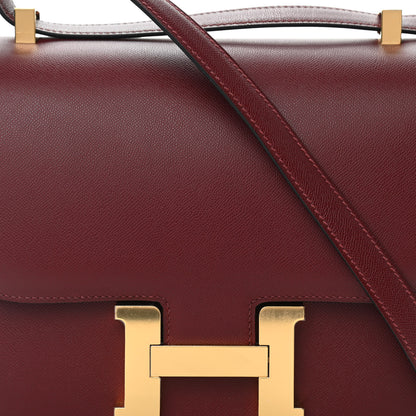 Hermes Grained Monsieur Constance 24 Rouge H 8 of 11